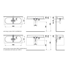 Раковина 100х37 см Laufen Sonar 8.1234.8.000.112.1