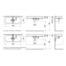 Раковина 100х37 см Laufen Sonar 8.1234.8.000.112.1