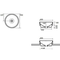Раковина 45х45 см Kerasan Cento 355701