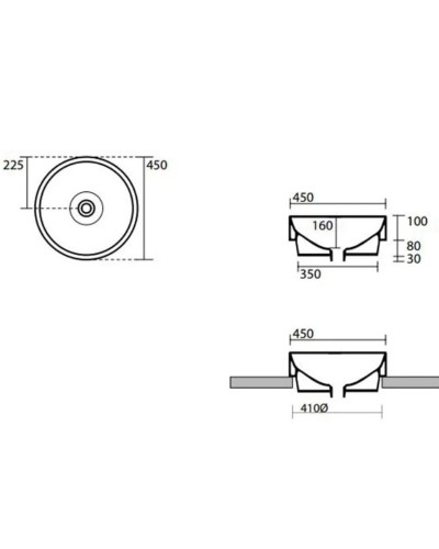 Раковина 45х45 см Kerasan Cento 355701