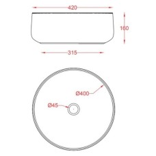 Раковина 42х42 см Artceram Cognac COL001 16 00 blu zaffiro