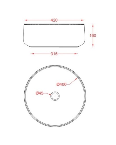 Раковина 42х42 см Artceram Cognac COL001 16 00 blu zaffiro