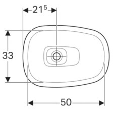 Раковина 56х40 см Geberit Citterio 500.542.01.1