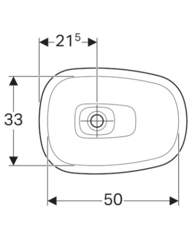 Раковина 56х40 см Geberit Citterio 500.542.01.1