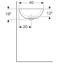 Раковина 56х40 см Geberit Citterio 500.542.01.1