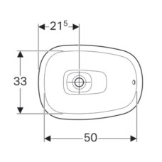 Раковина 56х40 см Geberit Citterio 500.543.01.1