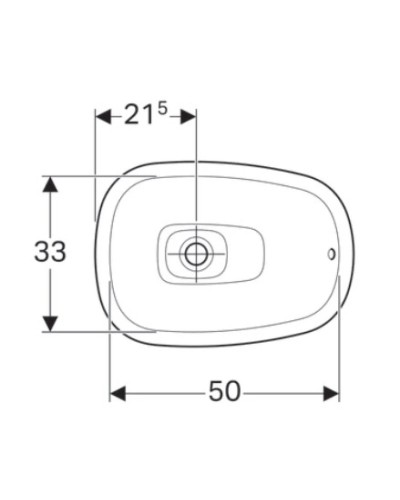 Раковина 56х40 см Geberit Citterio 500.543.01.1