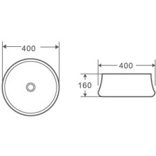 Раковина-чаша 40х40 см Grossman GR-3023