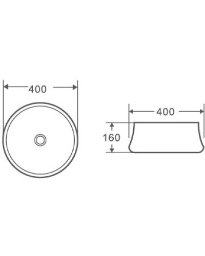 Раковина-чаша 40х40 см Grossman GR-3023