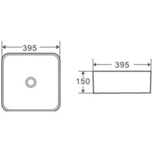 Раковина-чаша 39,5х39,5 см Grossman GR-3026