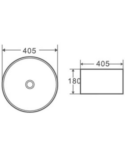 Раковина-чаша 40,5х40,5 см Grossman GR-3025BM