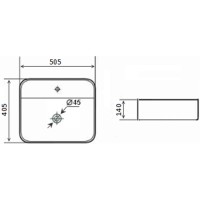 Раковина 50,5х40,5 см Timo Inari TK-505