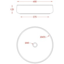 Раковина 48x48 см Artceram Cognac COL002 17 00