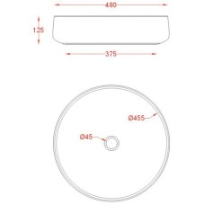 Раковина 48x48 см Artceram Cognac COL002 17 00