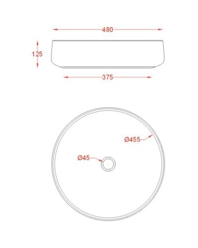 Раковина 48x48 см Artceram Cognac COL002 17 00