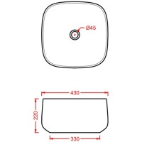 Раковина 43x43 см Artceram Cognac COL006 39 00 cocoa