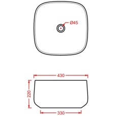 Раковина 43x43 см Artceram Cognac COL006 39 00 cocoa