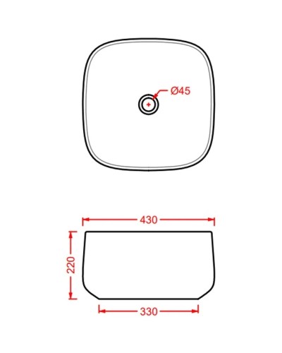 Раковина 43x43 см Artceram Cognac COL006 39 00 cocoa