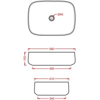 Раковина 56x41 см Artceram Cognac COL009 13 00 arancio cammeo