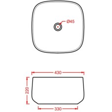 Раковина 43x43 см Artceram Cognac COL006 36 00 notte