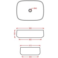 Раковина 56x41 см Artceram Cognac COL009 40 00 tortora