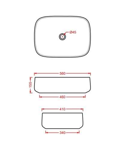 Раковина 56x41 см Artceram Cognac COL009 40 00 tortora