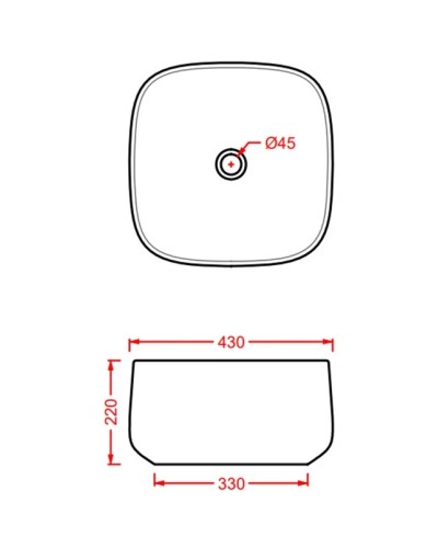 Раковина 43x43 см Artceram Cognac COL006 38 00 avio
