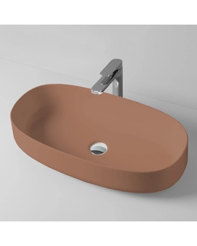 Раковина 68x35 см Artceram Cognac COL005 40 00 tortora