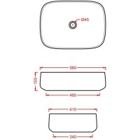 Раковина 56x41 см Artceram Cognac COL009 41 00 matera