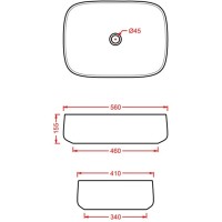 Раковина 56x41 см Artceram Cognac COL009 03 00