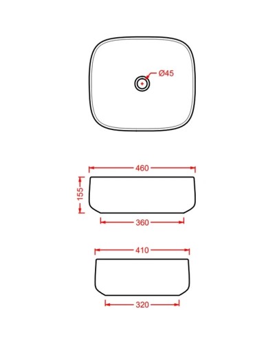 Раковина 46x41 см Artceram Cognac COL007 01 00 bi x0