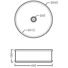 Раковина 44x44 см Artceram Atelier ATL001 40 00 tortora