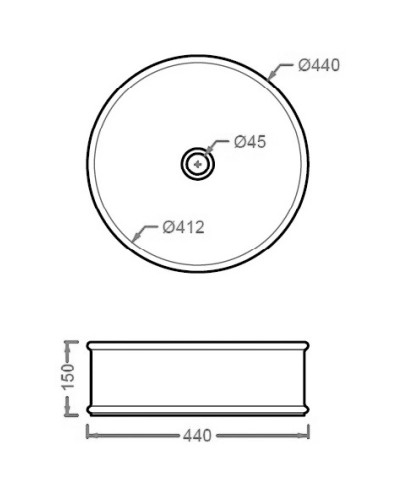 Раковина 44x44 см Artceram Atelier ATL001 40 00 tortora