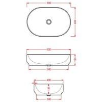 Раковина 60x40 см Artceram Atelier ATL002 05 00