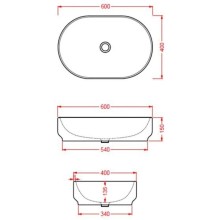 Раковина 60x40 см Artceram Atelier ATL002 05 00