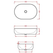 Раковина 60x40 см Artceram Atelier ATL002 41 00 matera