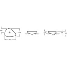 Раковина 56х40 см Jacob Delafon Nouvelle Vague EVI002-MK4