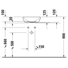 Раковина 40х40 см Duravit D-Neo 2371400070