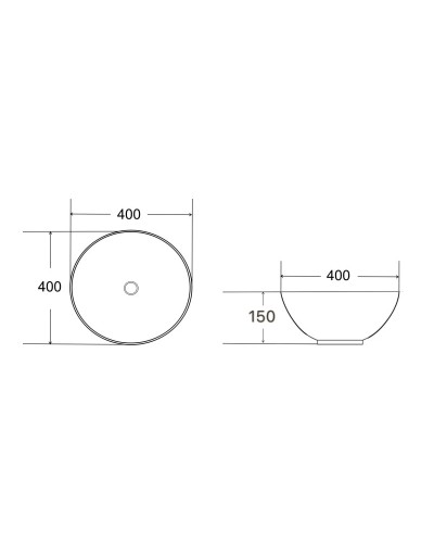 Раковина 40х40 см Bronze De Luxe 147B