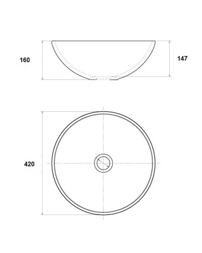 Раковина 42х42 см Bronze De Luxe 2241