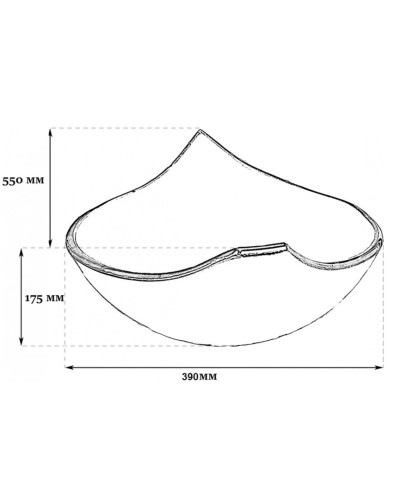 Раковина 39х55 см Bronze De Luxe 2430