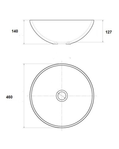Раковина 46х46 см Bronze De Luxe 2426
