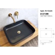 Раковина 50х39 см Bronze De Luxe 6127-BM