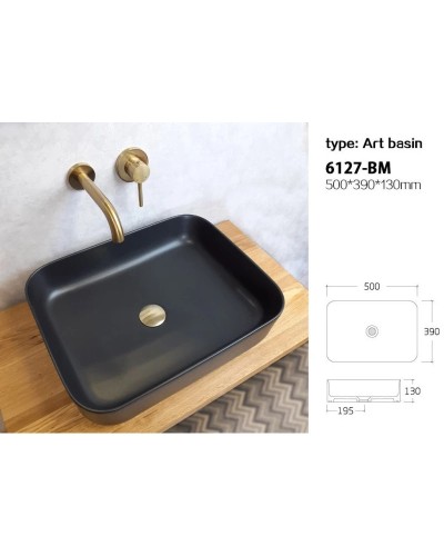 Раковина 50х39 см Bronze De Luxe 6127-BM