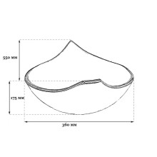 Раковина 55х36 см Bronze De Luxe 140186