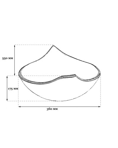 Раковина 55х36 см Bronze De Luxe 140186