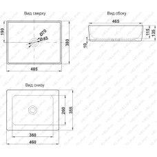 Раковина 48,5х38 см Jorno MLN-7050H