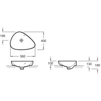 Раковина 56х40 см Jacob Delafon Nouvelle Vague EVI102-00