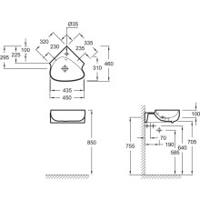 Раковина 45х46 см Jacob Delafon Nouvelle Vague EGL112-00