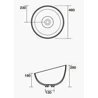 Раковина 46х46 см Kerasan Ciotola 430401